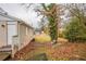 View of the backyard with foliage and an exterior view of the house at 285 Argus Nw Cir, Atlanta, GA 30331