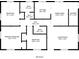 Detailed floor plan showing the layout of the home, including the kitchen, bedrooms, and living spaces at 285 Argus Nw Cir, Atlanta, GA 30331