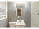 Bathroom features marble tiled shower and modern fixtures at 3111 Flat Shoals Rd, Decatur, GA 30034