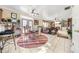 Open floor plan combines kitchen and eat-in area, with ample natural light and backyard access at 854 Malvern Blvd, Stone Mountain, GA 30087