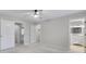 Bedroom with neutral walls, carpeted floors, and access to a bathroom at 1160 Windsor Pkwy # 13, Atlanta, GA 30319