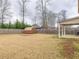Expansive backyard featuring a storage shed and covered patio, offering ample space for activities with privacy fence at 600 Lockerbie Ter, Mcdonough, GA 30252