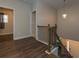 Foyer with hard wood floors and staircase at 600 Lockerbie Ter, Mcdonough, GA 30252