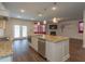 Kitchen island featuring stainless steel appliances and granite countertops at 600 Lockerbie Ter, Mcdonough, GA 30252