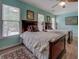 Bedroom featuring two twin beds, wood-look flooring, and multiple windows for natural light at 500 Nicole Se Ct, Conyers, GA 30094