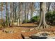 Private backyard with a fire pit and ample space for entertaining and relaxation at 2436 Elmwood Se Cir, Atlanta, GA 30339