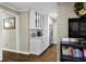 Butler's pantry area with white cabinets and stainless steel appliances at 2436 Elmwood Se Cir, Atlanta, GA 30339