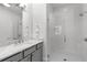 Modern bathroom with a glass shower enclosure, and neutral colors at 304 Stonemont Dr, Atlanta, GA 30305