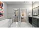 Bright bathroom features a modern tub, closet and bedroom access, plus marble floors at 304 Stonemont Dr, Atlanta, GA 30305