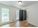 Neutral bedroom with natural light and hardwood floors at 418 Mockingbird, Smyrna, GA 30082