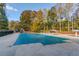Community pool covered for the season with playground and covered picnic area at 868 Clarion Way, Lawrenceville, GA 30044