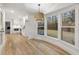 Bright dining area with large windows overlooking a backyard at 5548 Martina Way, Atlanta, GA 30338