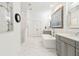 Bright, spacious main bathroom featuring a standalone tub and dual vanities at 569 Stone Field Nw Run, Marietta, GA 30060