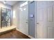 Inviting hallway with stylish decor and a modern smart home system at 3831 Austin Park Ln, Decatur, GA 30032