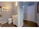 Neat powder room featuring modern fixtures and stylish decor at 3831 Austin Park Ln, Decatur, GA 30032