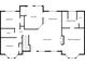 A detailed floor plan outlining the layout of the bedrooms, kitchen, living room, dining area, and bathrooms at 171 W Fork Way, Temple, GA 30179