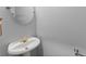 Powder room with a pedestal sink at 4391 Chatuge Dr, Buford, GA 30519
