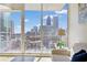 Balcony view of the city skyline at 860 Peachtree Ne St # 1008, Atlanta, GA 30308