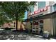 Exterior view of Five Guys restaurant featuring red signage at 860 Peachtree Ne St # 1008, Atlanta, GA 30308