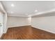 Finished basement with recessed lighting and light gray walls at 185 Nickajack Se Rd, Mableton, GA 30126