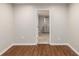 Bedroom showcasing neutral paint and entrance to an ensuite bathroom at 185 Nickajack Se Rd, Mableton, GA 30126