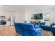 Open-concept living space with stainless steel appliances, a tv and comfortable seating at 579 Magnolia Cir, Palmetto, GA 30268