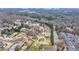 Wide aerial view of a residential neighborhood featuring homes with mature trees and landscaping at 2860 Chardonnay Ln, Cumming, GA 30041