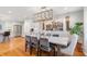 Open dining room featuring a view of the newly updated kitchen at 3154 Chamblee Tucker Rd, Atlanta, GA 30341