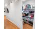 Organized pantry with sliding door and wire shelving, maximizing storage space at 3154 Chamblee Tucker Rd, Atlanta, GA 30341