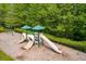 Community playground featuring multiple slides, swings, and a soft, padded ground surface at 2678 Neighborhood S Walk, Villa Rica, GA 30180