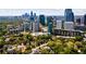 Aerial view of the city skyline, with trees, buildings and neighborhood views at 145 15Th Ne St # 1430, Atlanta, GA 30309