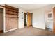 An interior shot of a bedroom showing the closet, and view into the bathroom at 1523 Delia Dr, Decatur, GA 30033