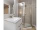 Updated bathroom featuring a shower, vanity, and modern fixtures at 1796 Arkose Se Dr, Atlanta, GA 30316