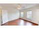 Bedroom featuring natural light, vaulted ceiling and a ceiling fan at 65 Devonshire Dr, Alpharetta, GA 30022