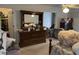 Bedroom area featuring a large mirror dresser and potential closet space at 2690 Freemans Walk Dr, Dacula, GA 30019