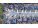 An aerial view showcases the neighborhood with tree lined streets and well maintained lawns at 480 Glenns Farm Way, Grayson, GA 30017