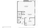 Floor plan of the main floor showing the living room, kitchen, and dining room at 4893 Autumn Cir, Stone Mountain, GA 30088