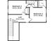 Upstairs floor plan featuring bedrooms, loft and bathroom at 2208 Croghan Dr, Hampton, GA 30228