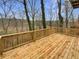 Wooden deck overlooking a forest at 80 Colony Ridge Dr, Alpharetta, GA 30022