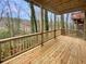 Spacious wooden deck featuring a scenic forest at 80 Colony Ridge Dr, Alpharetta, GA 30022