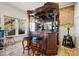 Cozy basement bar area with wood accents at 3015 Woodvale Ct, Alpharetta, GA 30022