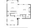 Detailed floor plan showcasing the layout of the living room, kitchen, dining area and other rooms at 3015 Woodvale Ct, Alpharetta, GA 30022