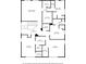 Detailed floor plan of the upper level showcasing the bedrooms, bathrooms, and walk-in closets at 3015 Woodvale Ct, Alpharetta, GA 30022