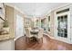 Cozy breakfast nook with backyard views and chandelier at 3232 Cates Ne Ave, Brookhaven, GA 30319
