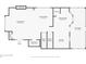 Floor plan showing the layout of the second story of the home including the living room, dining room, and kitchen at 3232 Cates Ne Ave, Brookhaven, GA 30319