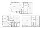 Floor plans of the home showing the layout of each story including bedrooms, bathrooms, garage, and storage at 3232 Cates Ne Ave, Brookhaven, GA 30319
