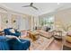Bright living room featuring hardwood floors, stylish furniture, and ample natural light at 3232 Cates Ne Ave, Brookhaven, GA 30319