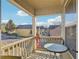 Relaxing covered balcony has room for seating with a nice neighborhood view at 1600 Yukon Ct, Atlanta, GA 30349