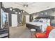 Spacious primary bedroom with vaulted ceilings, a ceiling fan, and neutral decor at 1600 Yukon Ct, Atlanta, GA 30349