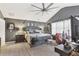 Spacious bedroom with a vaulted ceiling and unique decorations for a personal touch at 1600 Yukon Ct, Atlanta, GA 30349